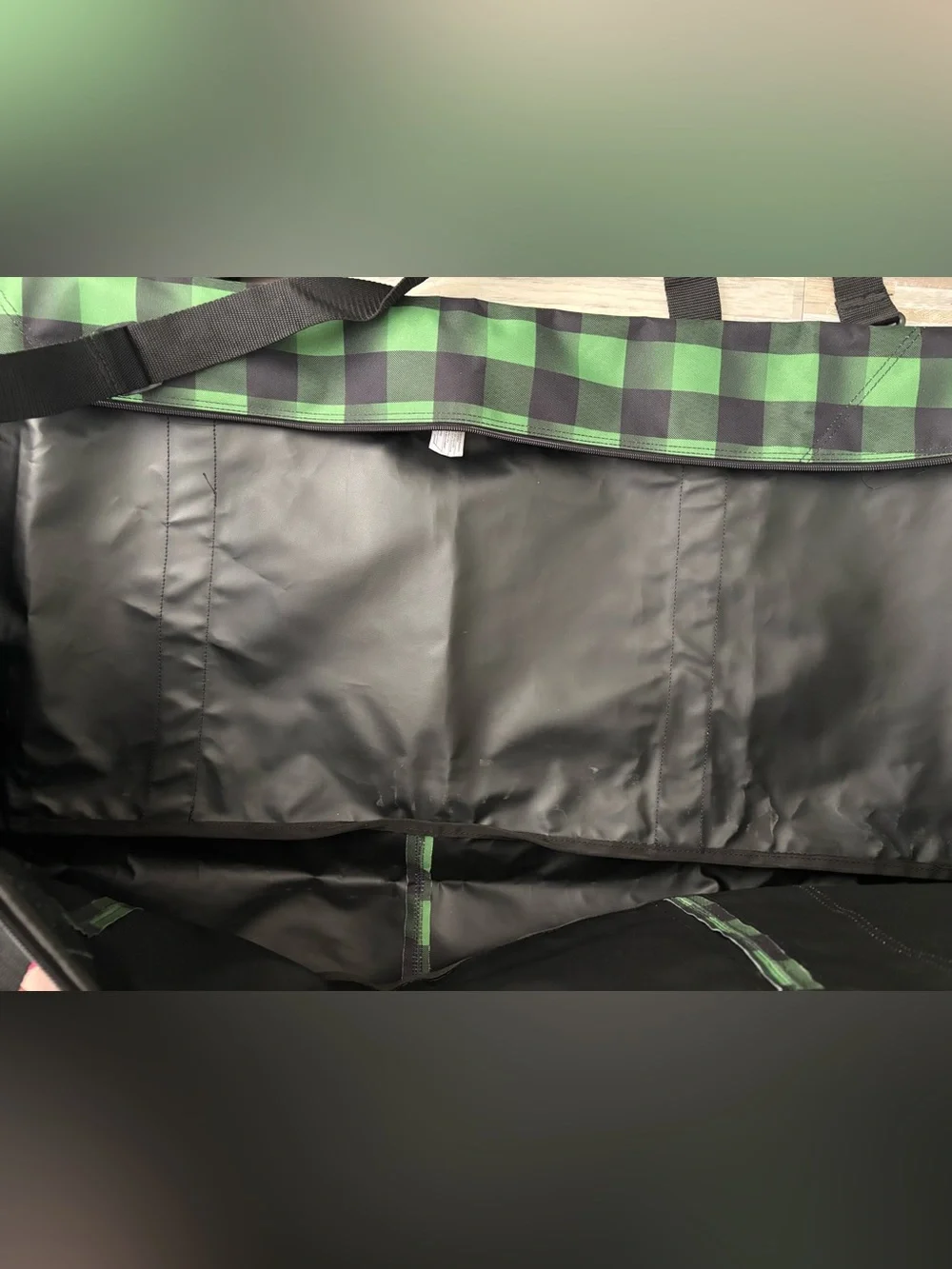 Burton 166 Green and Black Check Snowboard Bag
